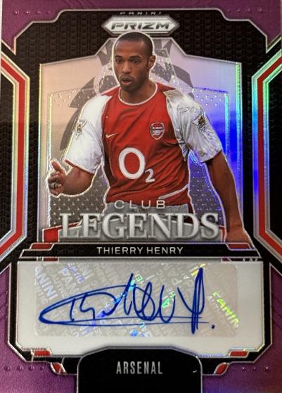 Thierry Henry - Prizm Premier League Club Legends Signatures #CL-TH