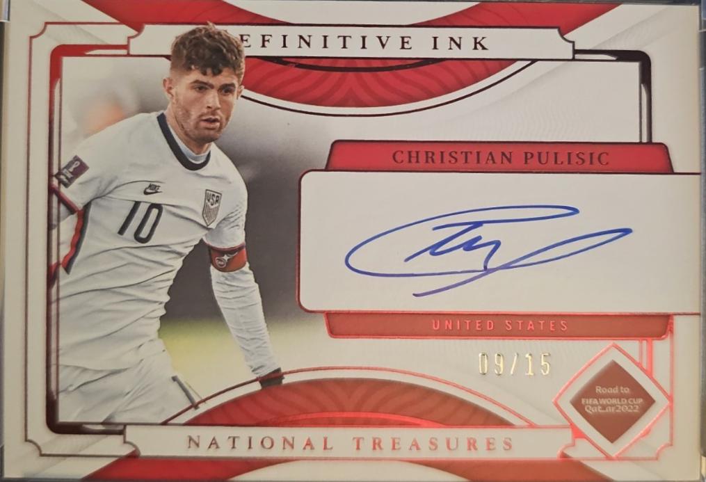 Christian Pulisic - National Treasures FIFA Road to World Cup Definitive Ink #DI-CP