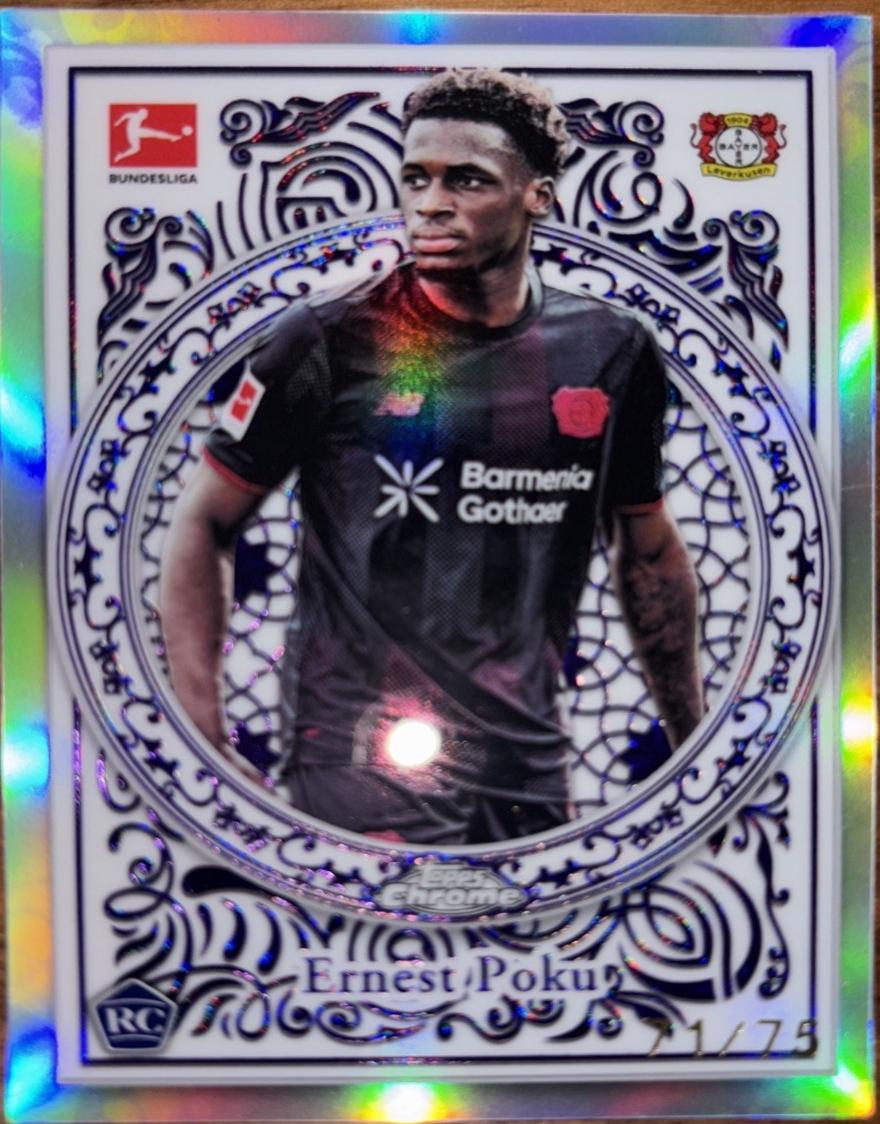 Ernest Poku - Chrome Bundesliga Ornaments #OR-22