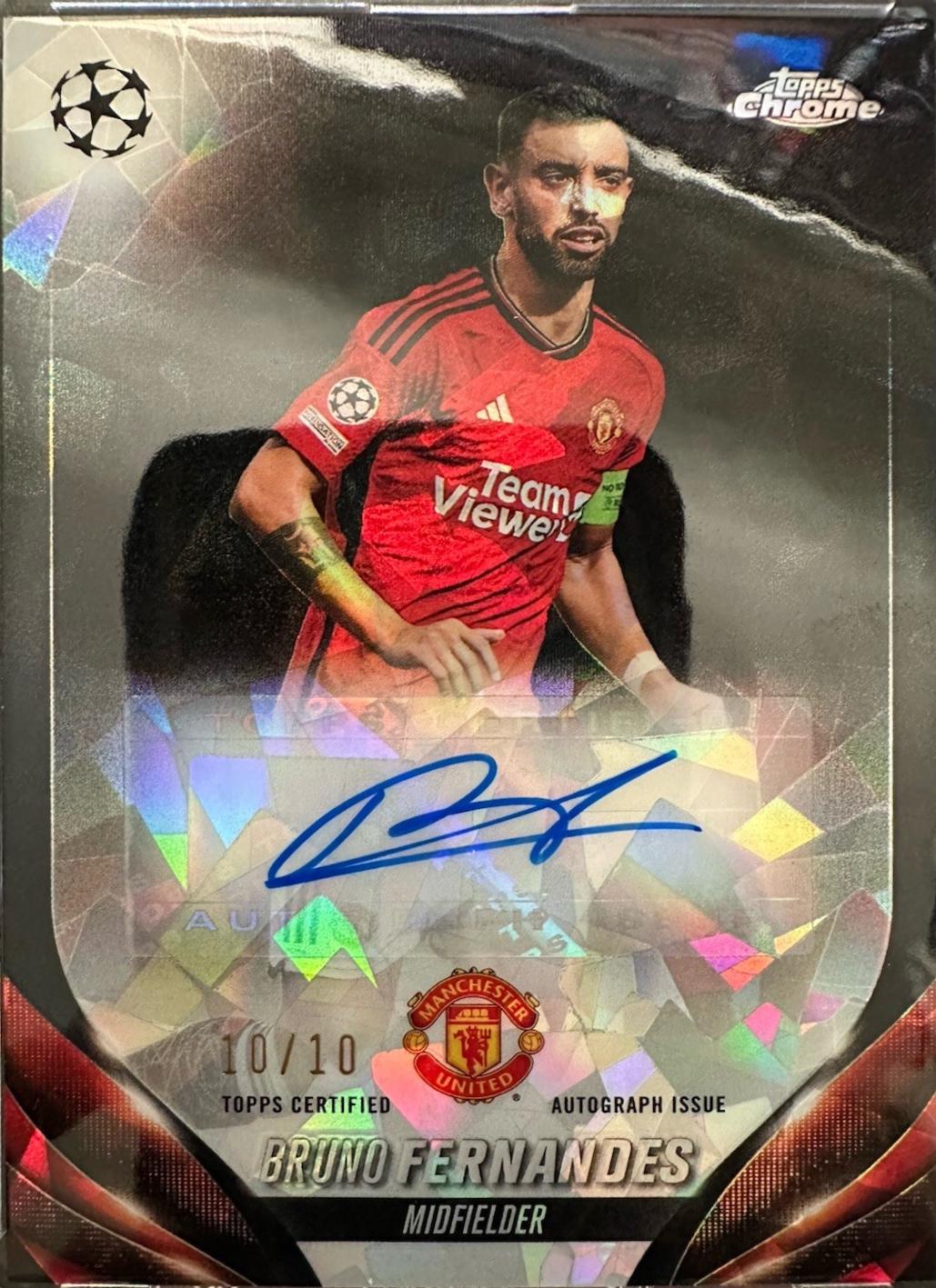 Bruno Fernandes - Chrome UEFA Autograph #CA-BF