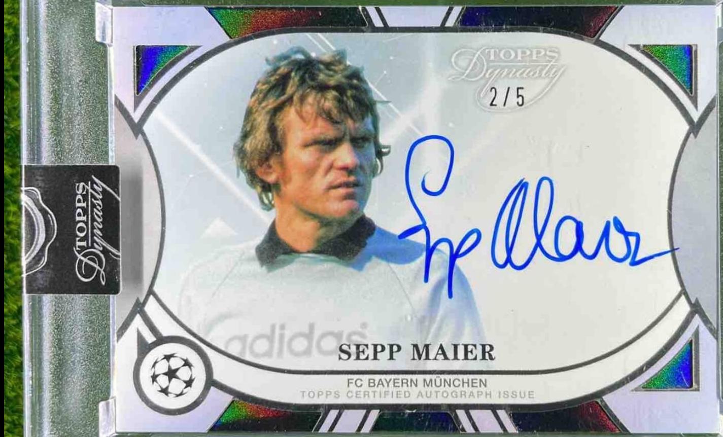 Sepp Maier - Dynasty UEFA Autograph #DAL-SM2