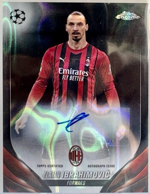Zlatan Ibrahimovic - Chrome UEFA Autograph #CA-ZI
