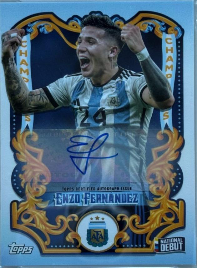 Enzo Fernandez - Argentina Fileteado Champions Autograph #CH-5