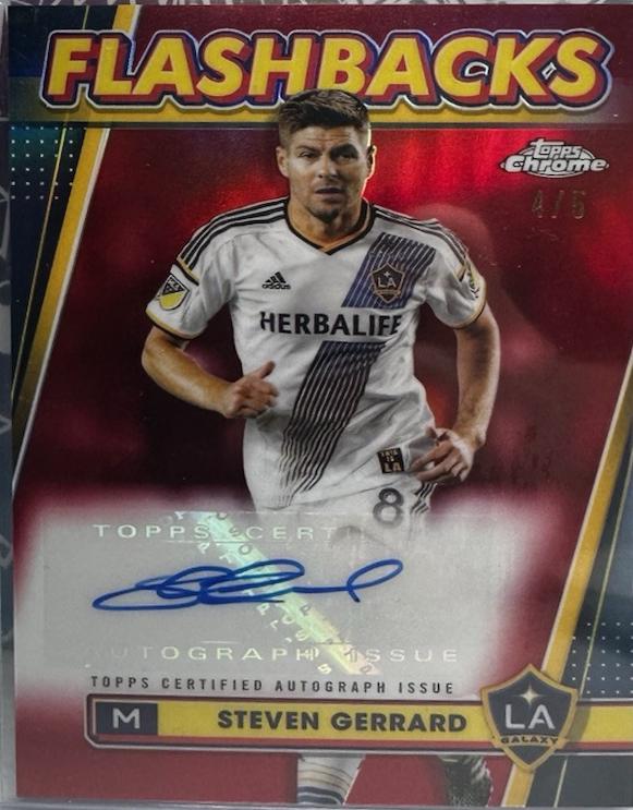 Steven Gerrard - Chrome MLS Flashbacks Autograph #FA-SG