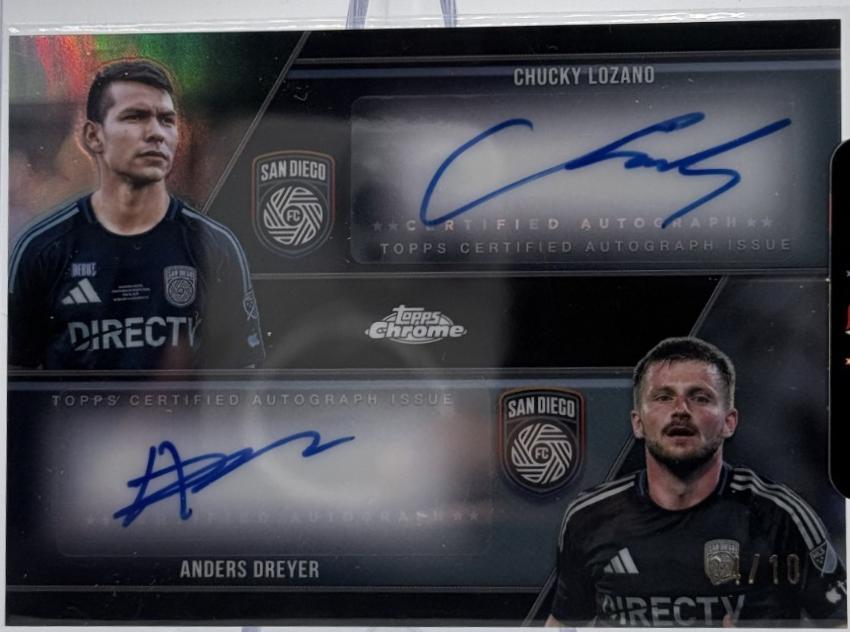 Anders Dreyer / Chucky Lozano - Chrome MLS Dual Autograph #DA-LD