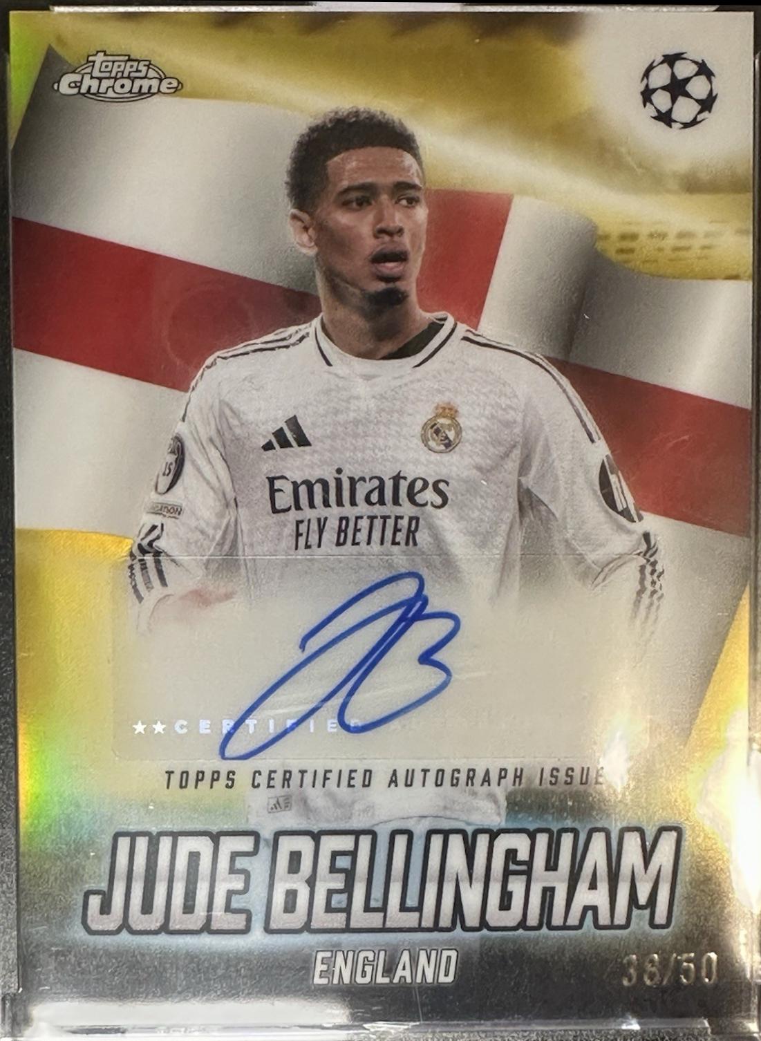 Jude Bellingham - Chrome UEFA Global Attractions Autograph #GLA-JB