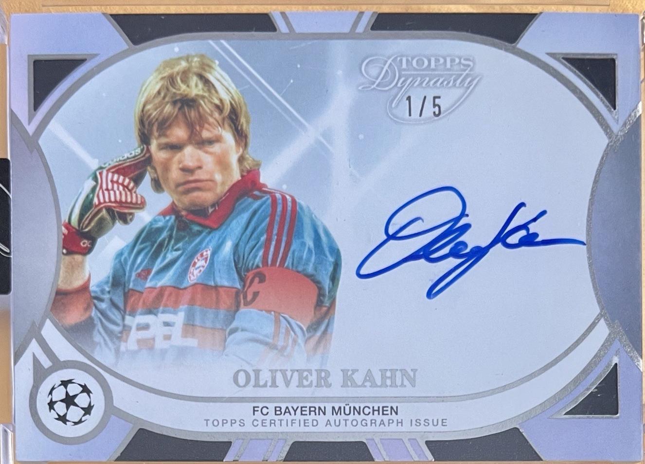 Oliver Kahn - Dynasty UEFA Autograph #DAL-OK1