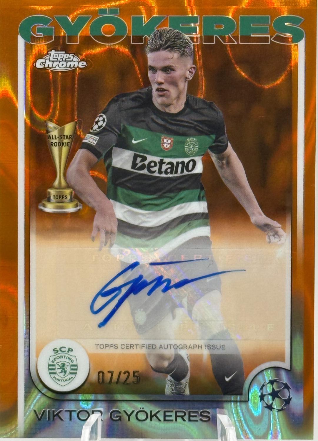 Viktor Gyokeres - Chrome UEFA Autograph #CA-VG