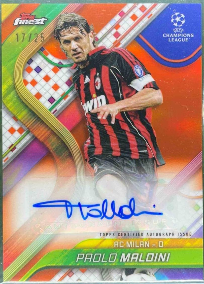 Paolo Maldini - Finest UEFA Autograph #BA-PM