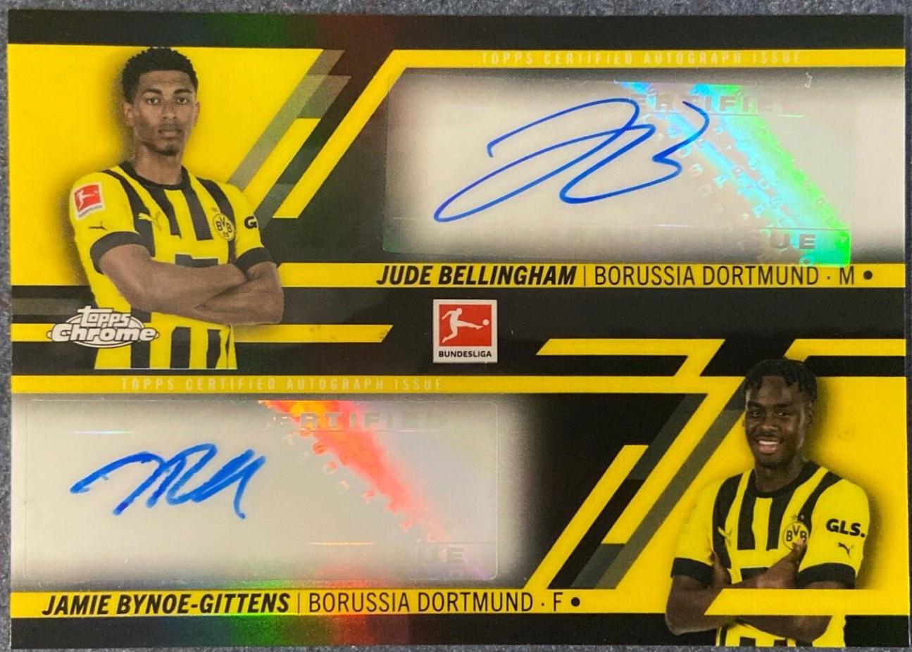 Jude Bellingham, Jamie Bynoe Gittens - Chrome Bundesliga Dual Autographs #CDA-BB