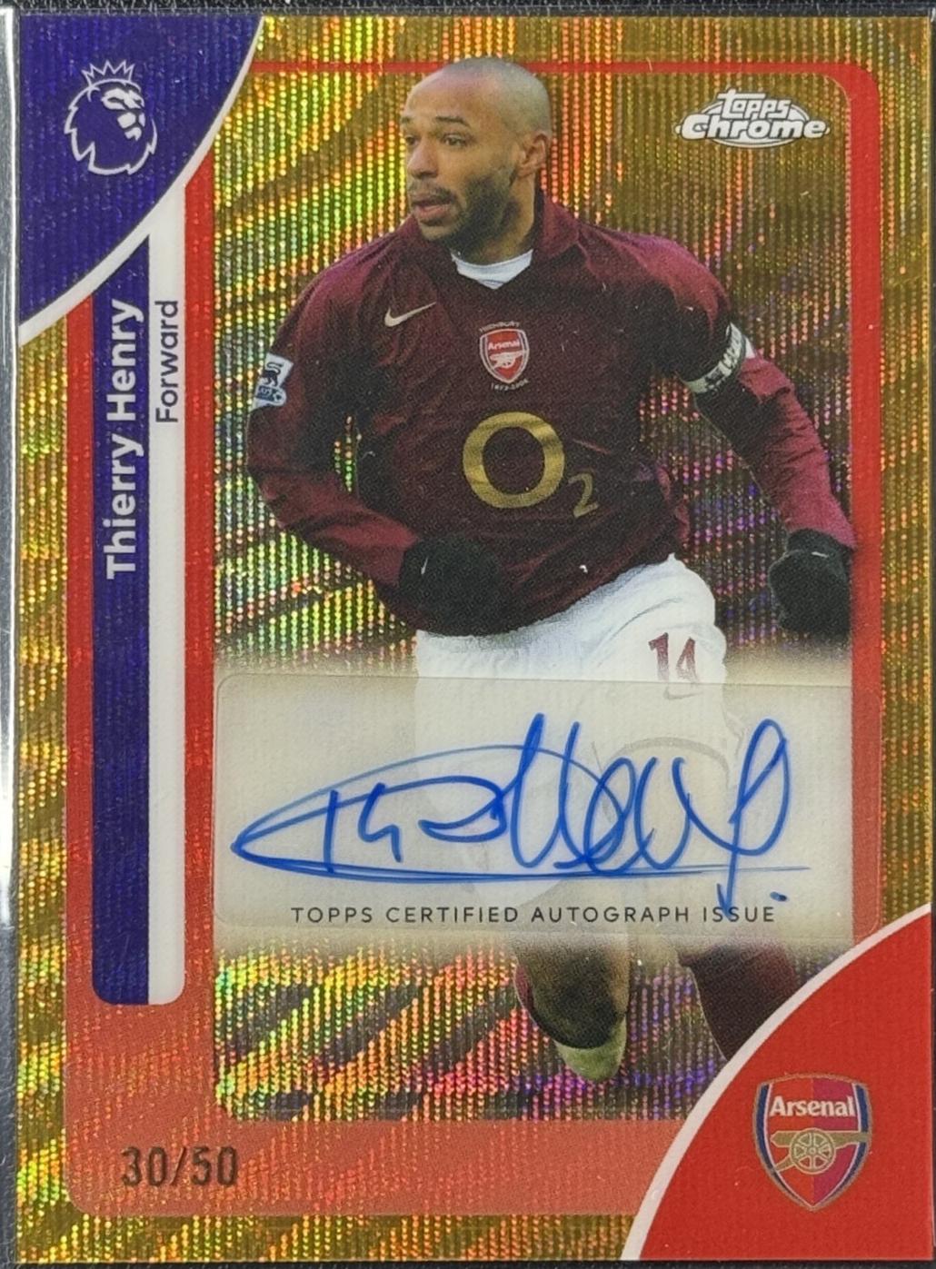 Thierry Henry - Chrome Premier League Autograph #CA-TH