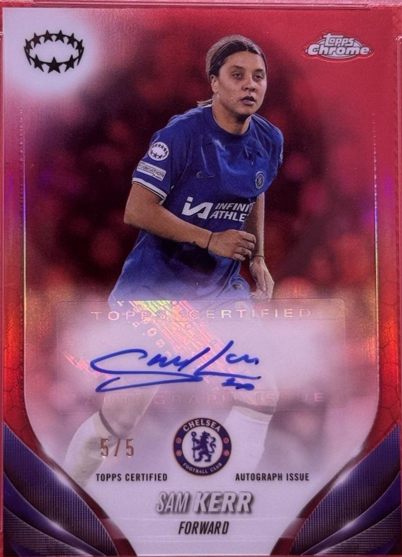 Sam Kerr - Chrome UWCL Autograph #A-SK