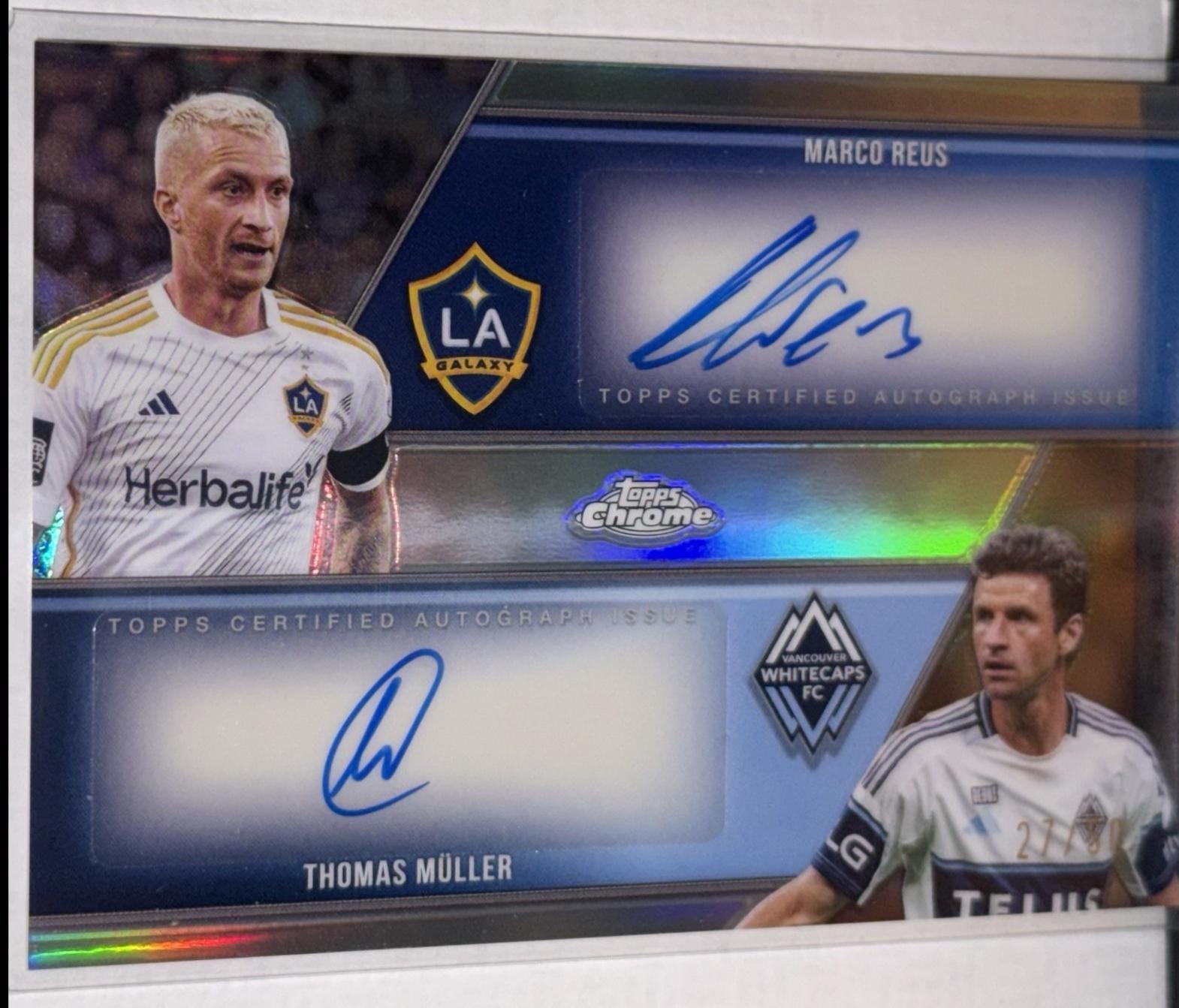 Thomas Muller / Marco Reus - Chrome MLS Dual Autograph #DA-MR