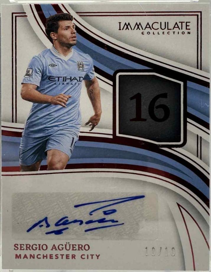 Sergio Aguero - Immaculate Numbers Signature #IN-SA
