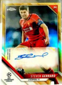 Steven Gerrard - Chrome UEFA Champions League Autographs #CA-SG