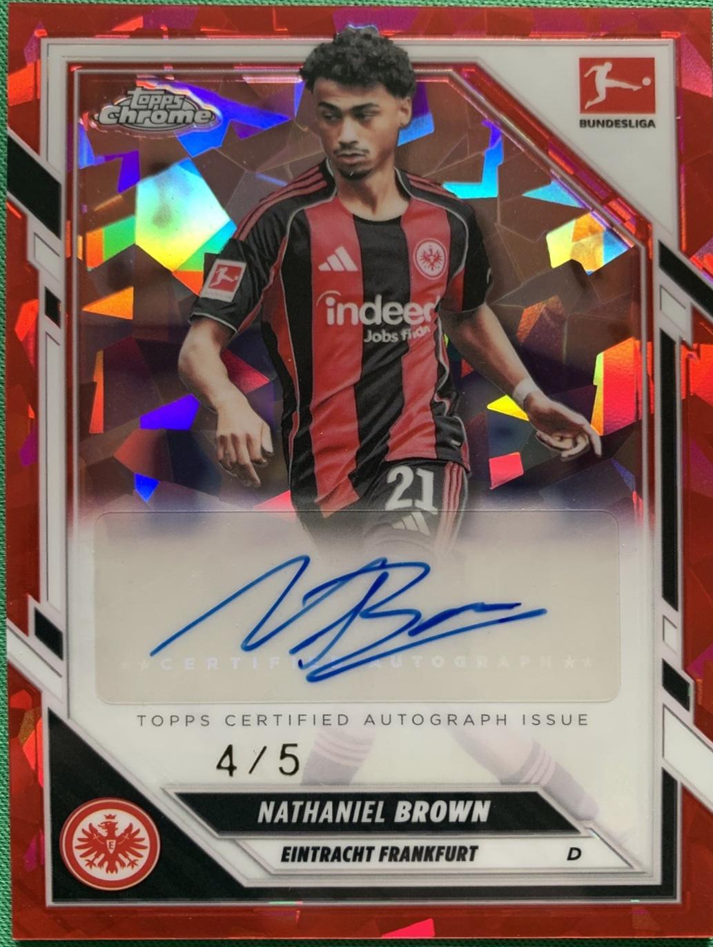 Nathaniel Brown - Chrome Bundesliga Autograph #BA-NB