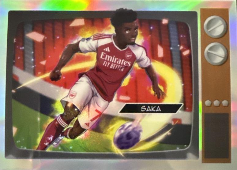 Bukayo Saka - Chrome Premier League Anime #CA-BS