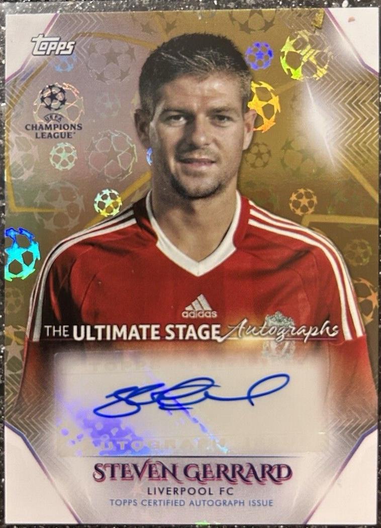 Steven Gerrard - UEFA Club Competitions The Ultimate Stage Autographs #US-SG