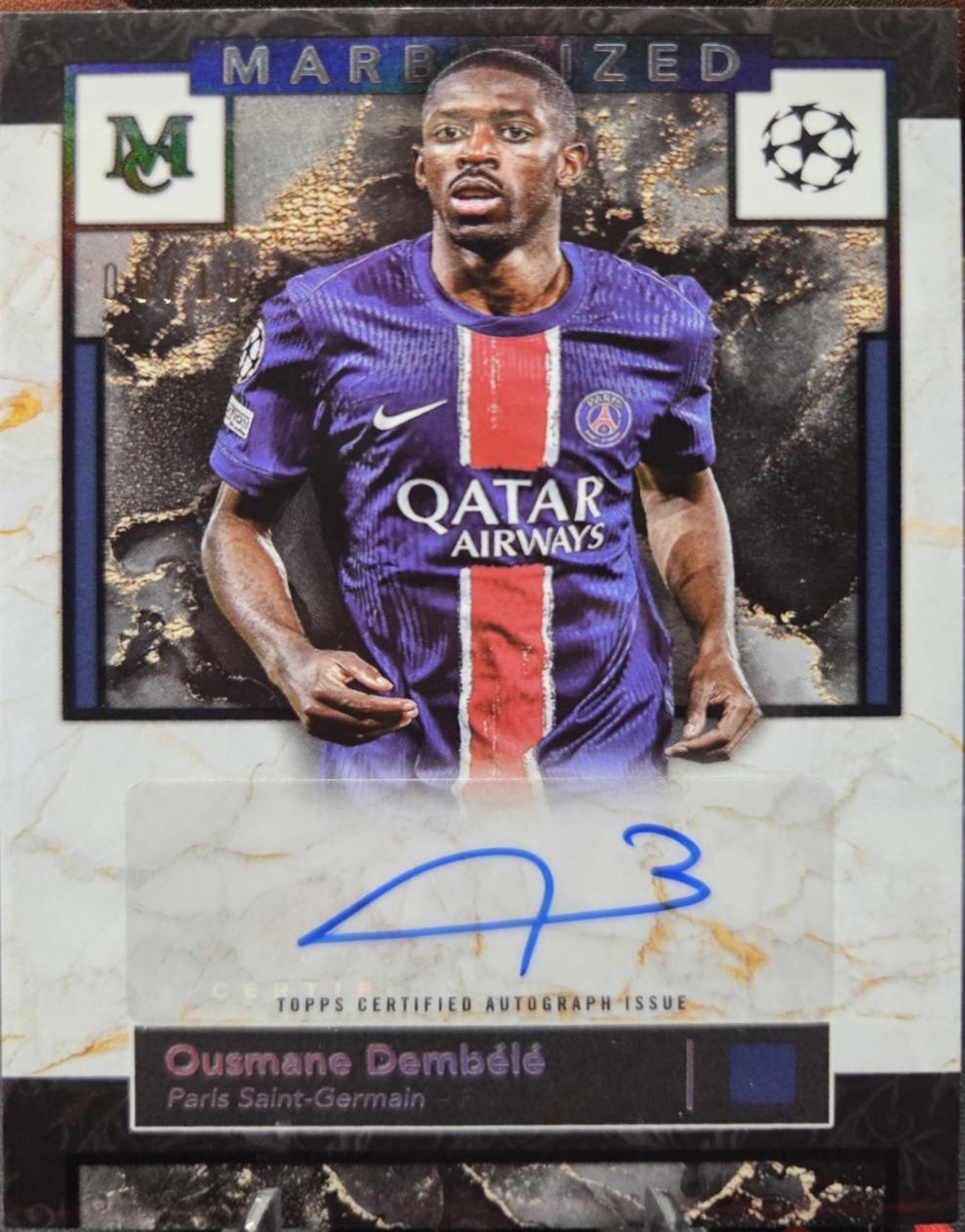 Ousmane Dembele - Museum UEFA Marbleized Autograph #MMA-OU