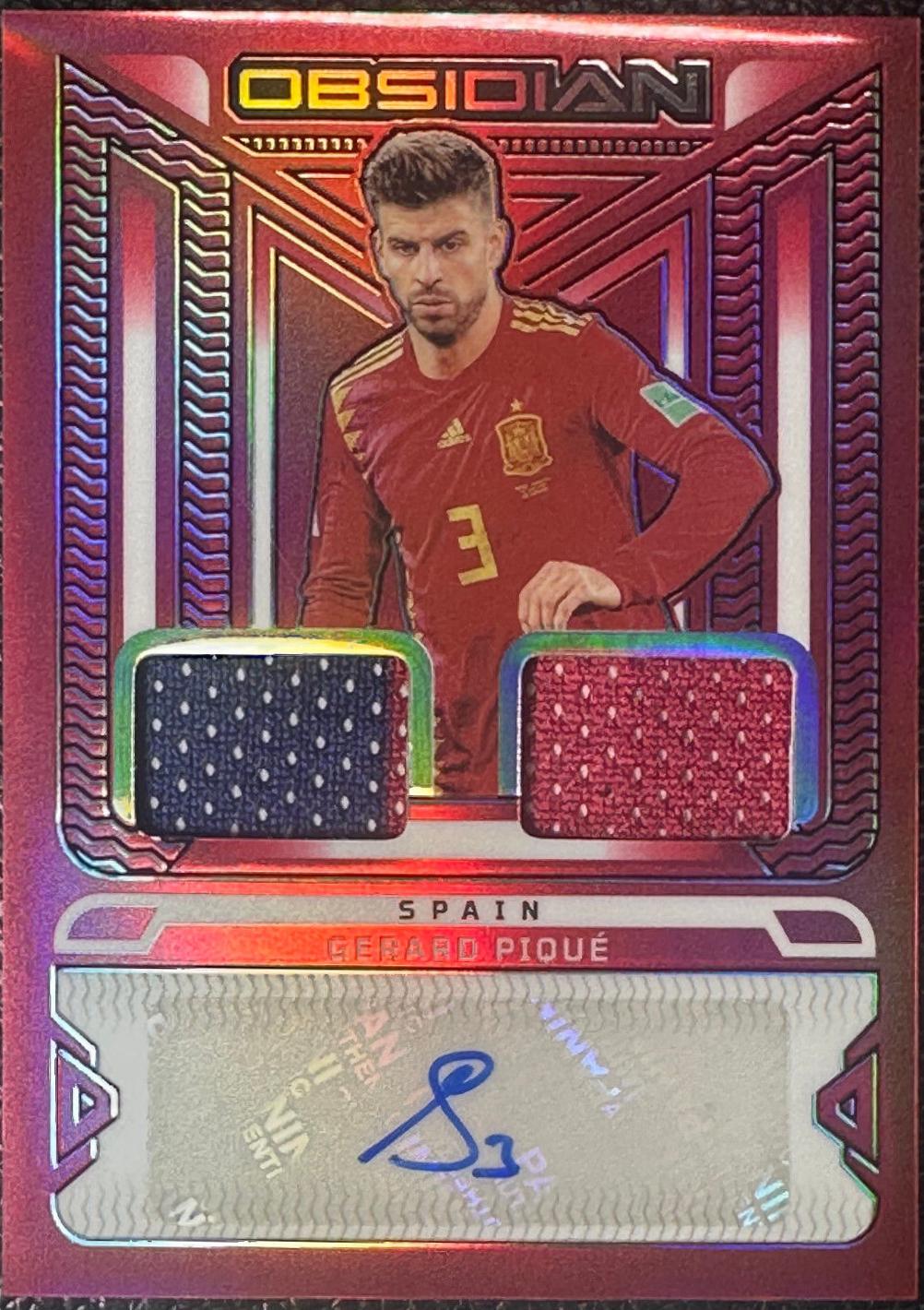 Gerard Pique - Obsidian Jersey Autographs #JA-GP
