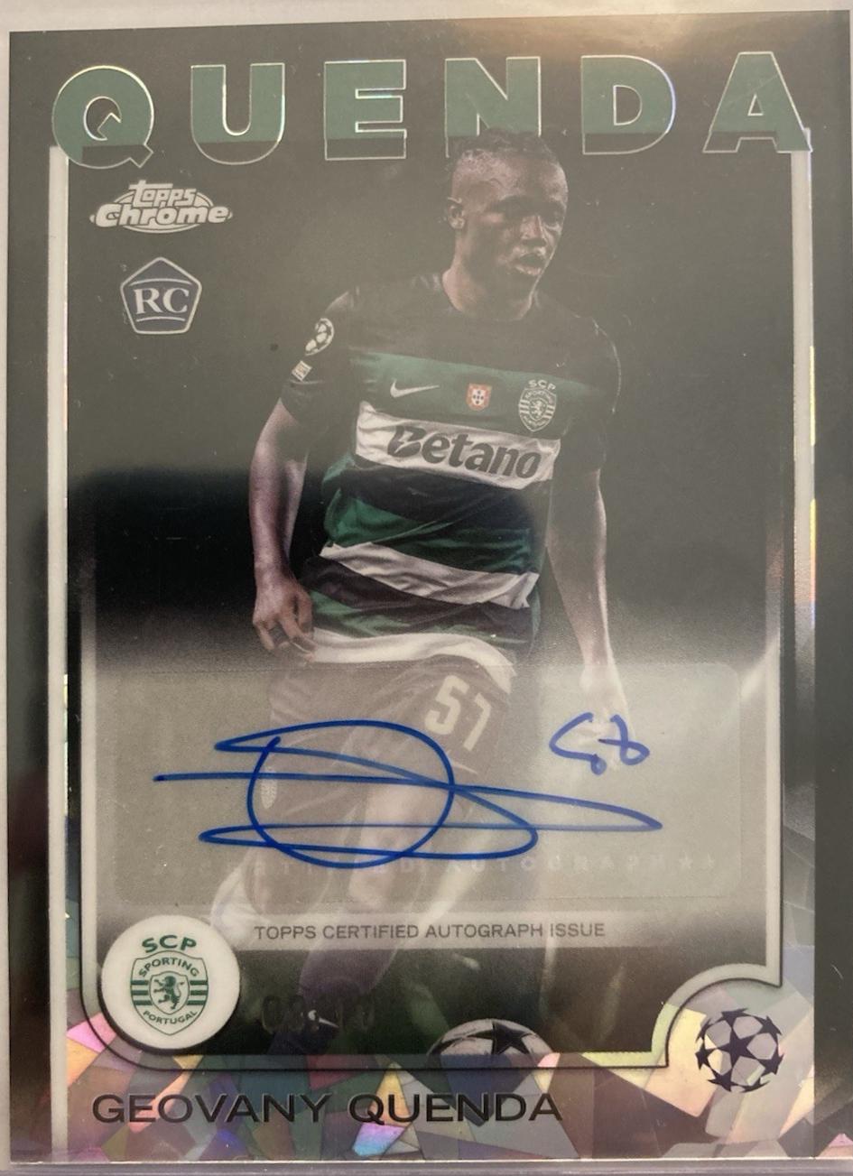 Geovany Quenda - Chrome UEFA Autograph #CA-GQ
