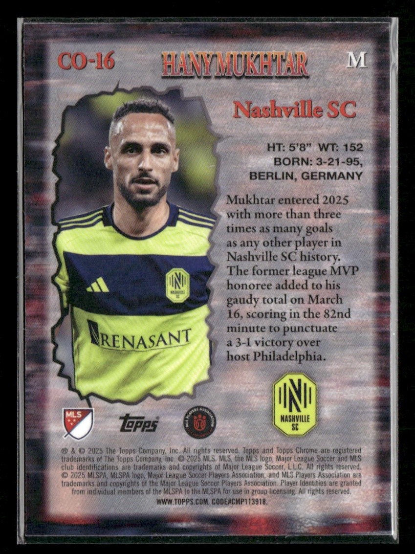 Hany Mukhtar - Chrome MLS Class of Their Own #CO-16
