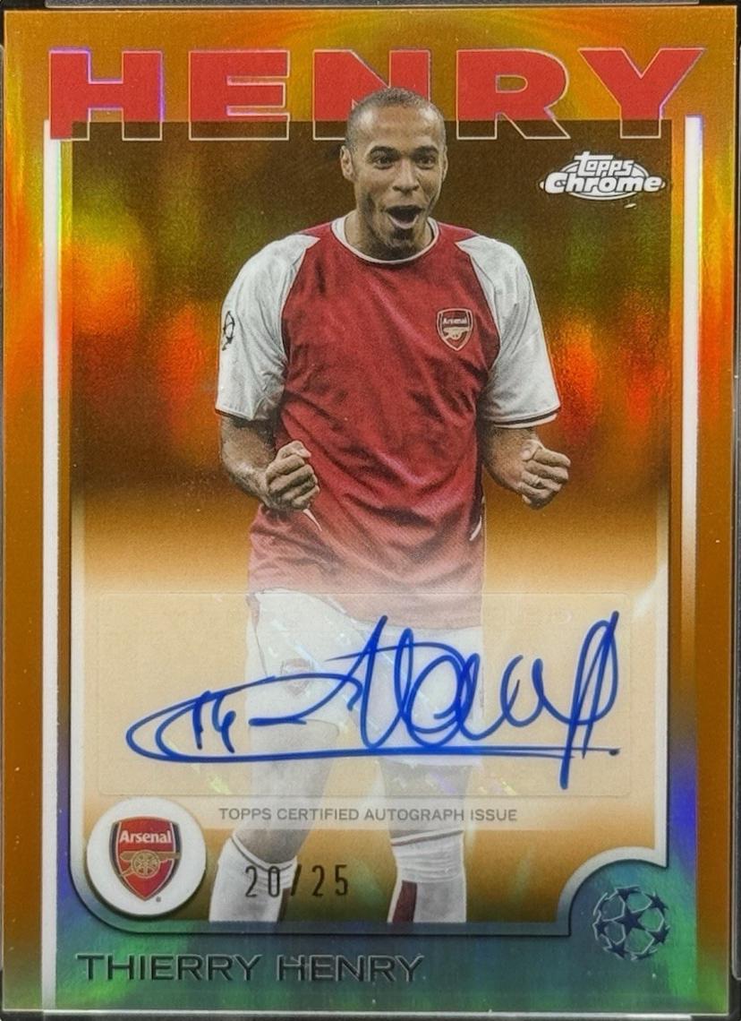 Thierry Henry - Chrome UEFA Autograph #CA-TH