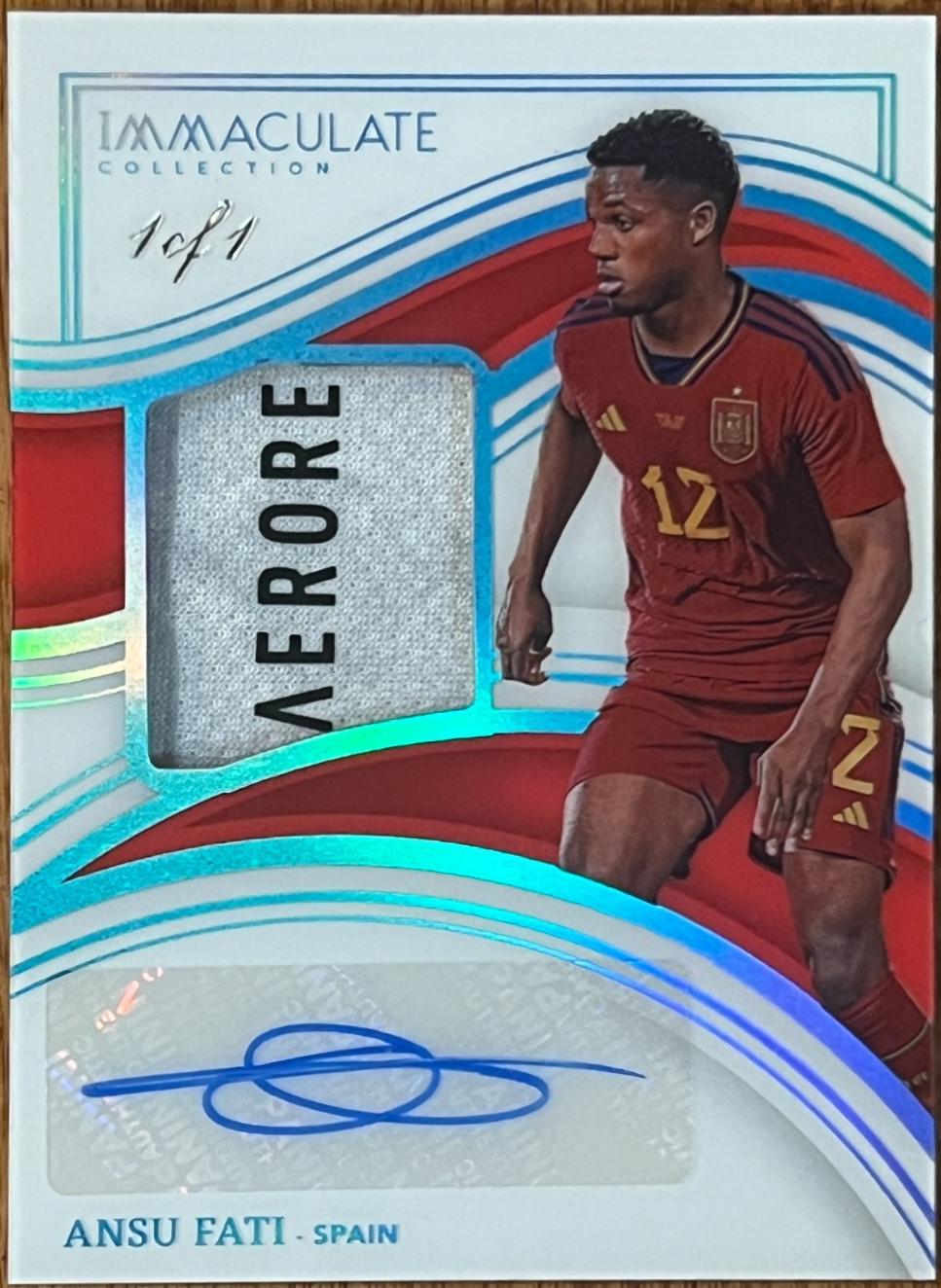 Ansu Fati - Immaculate Memorabilia Autograph #MA-AF