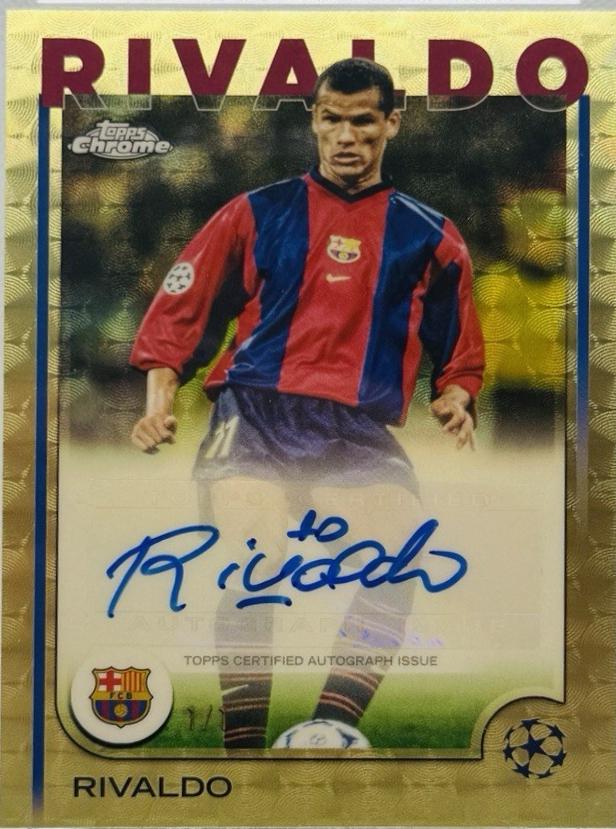 Rivaldo - Chrome UEFA Autograph #CA-RV