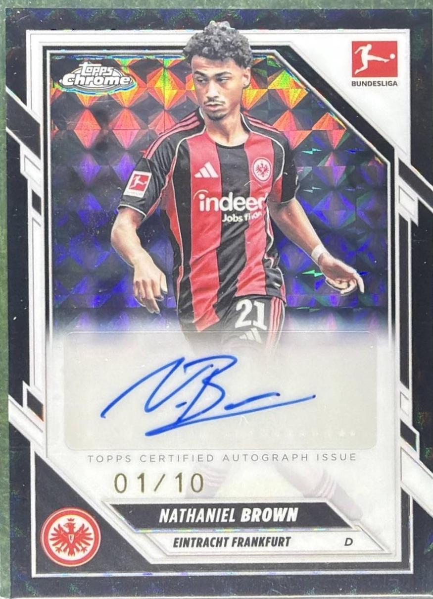 Nathaniel Brown - Chrome Bundesliga Autograph #BA-NB