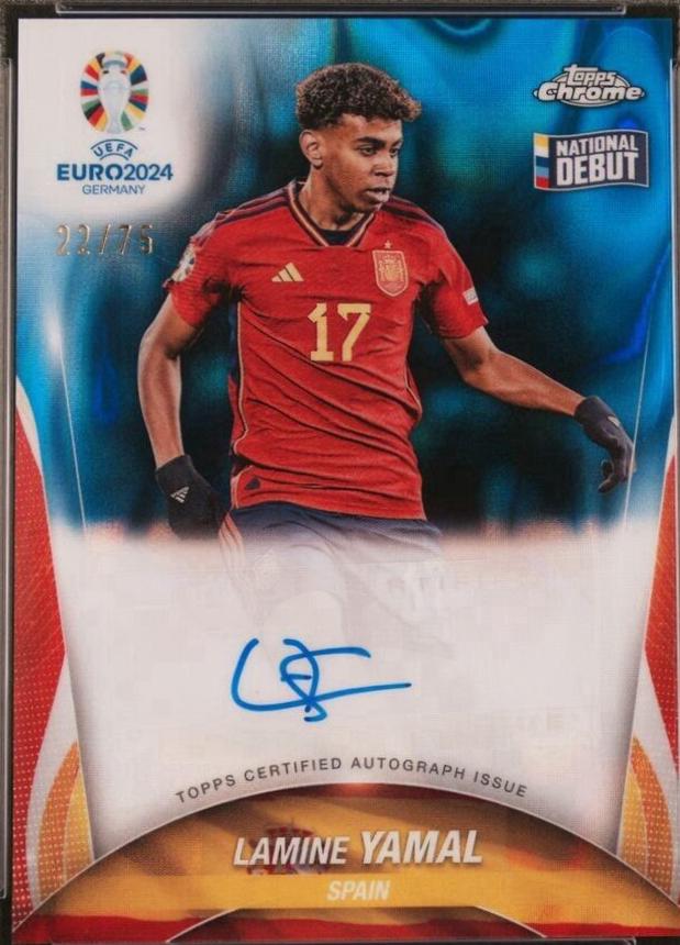 Lamine Yamal - Chrome UEFA Euro Autograph #CA-LY