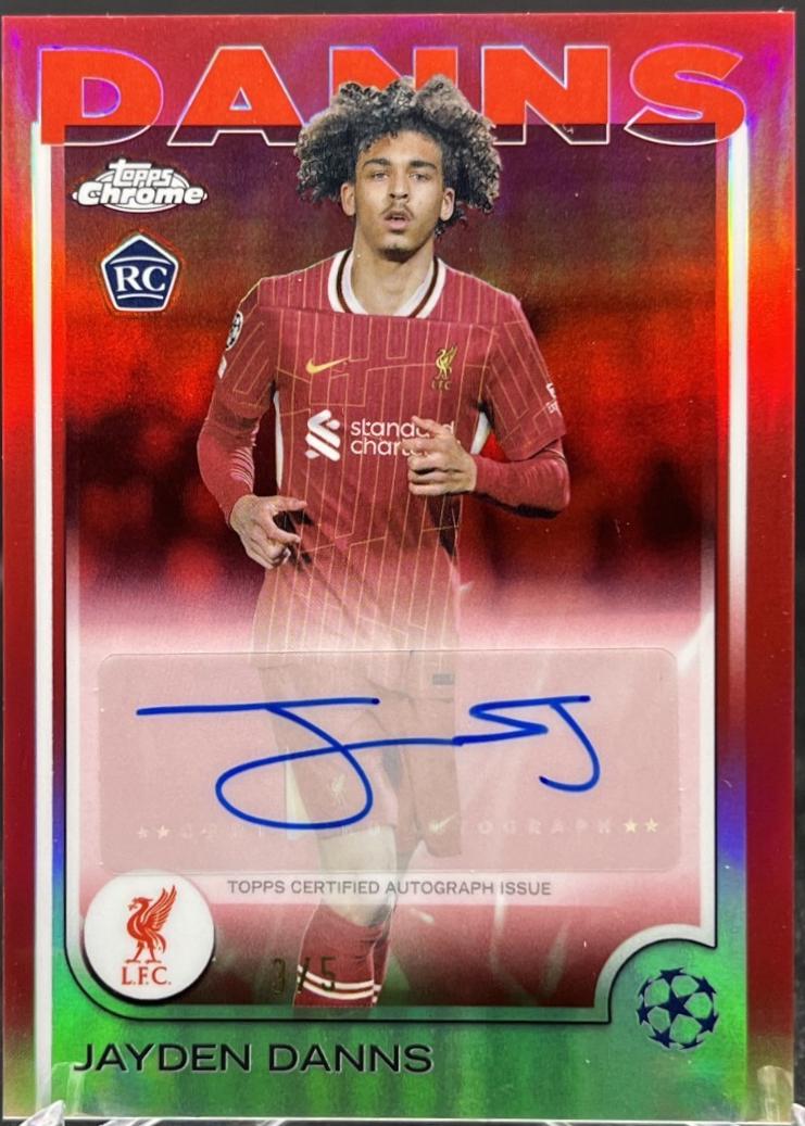 Jayden Danns - Chrome UEFA Autograph #CA-JD