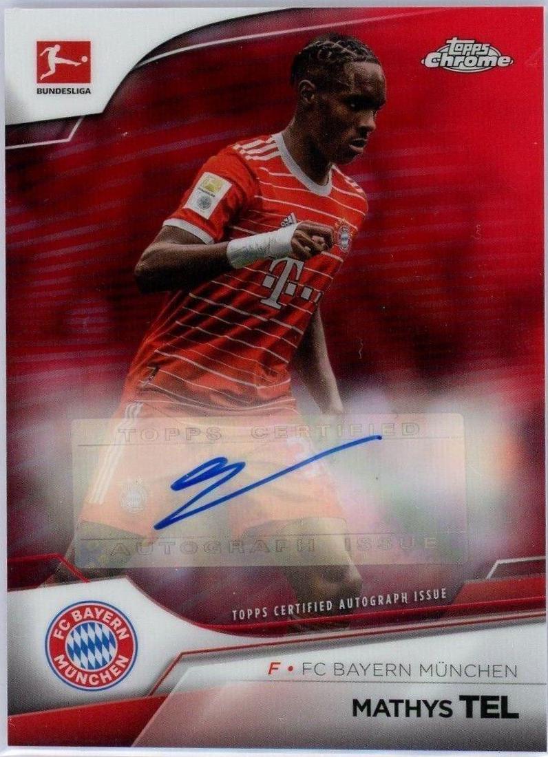 Mathys Tel - Chrome Bundesliga Autographs #BCA-MTE