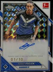 Yussuf Poulsen - Chrome Bundesliga Autograph #BA-YP