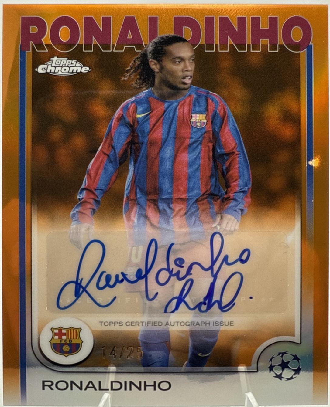Ronaldinho - Chrome UEFA Autograph #CA-RI