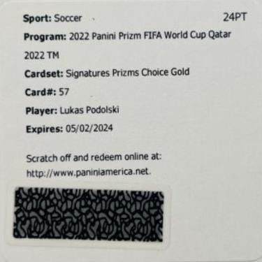 Lukas Podolski - Prizm World Cup Signatures #S-LP