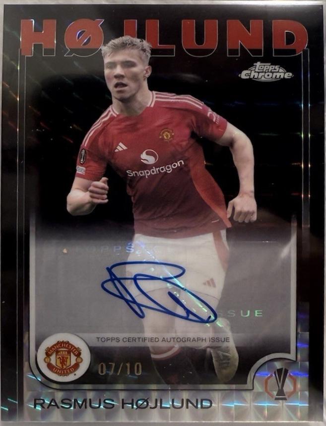 Rasmus Hojlund - Chrome UEFA Autograph #CA-RH
