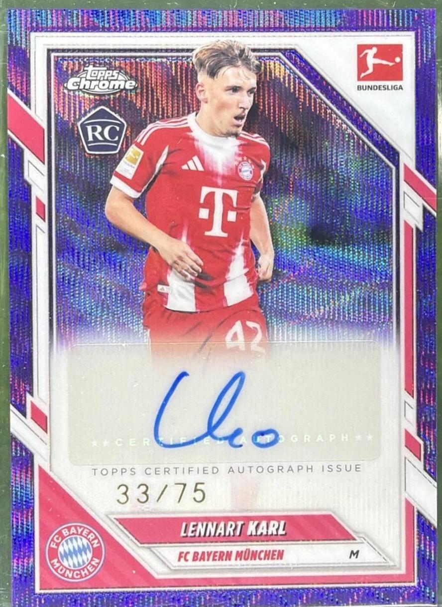 Lennart Karl - Chrome Bundesliga Autograph #BA-LK