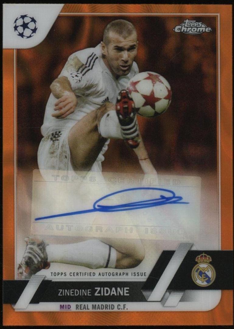 Zinedine Zidane - Chrome UEFA Club Competitions Autographs #CA-ZZ