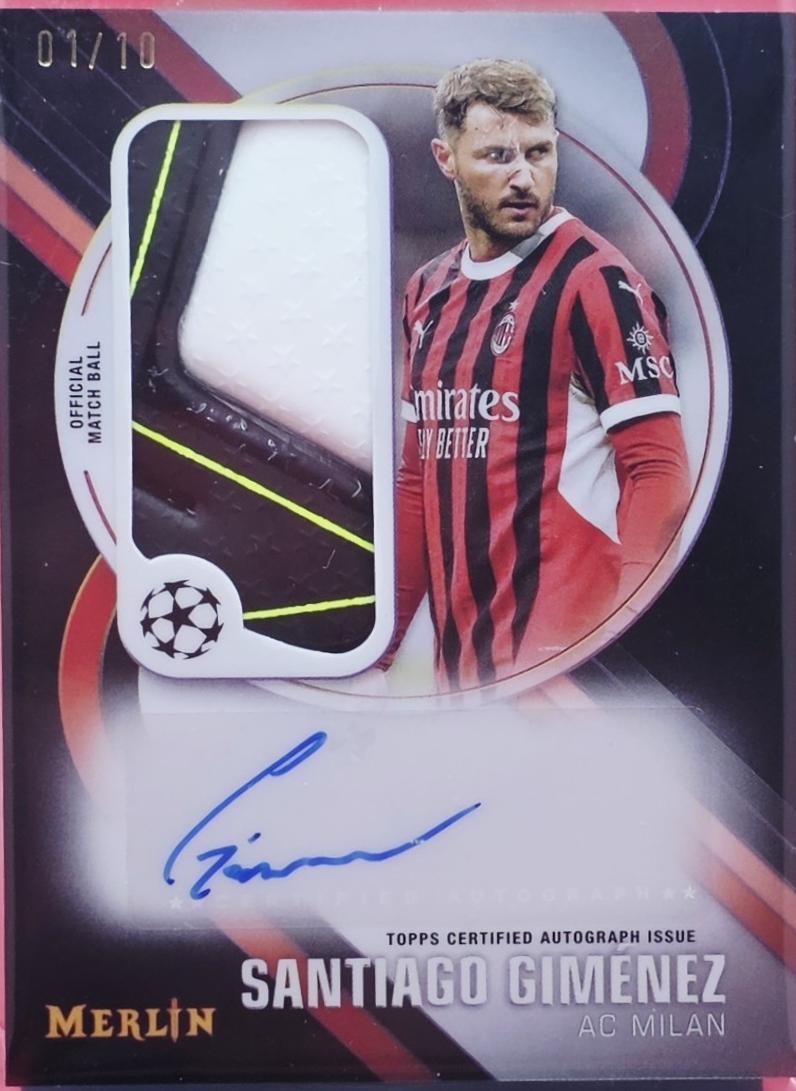 Santiago Gimenez - Merlin UEFA Match Ball Signature #MBS-SG