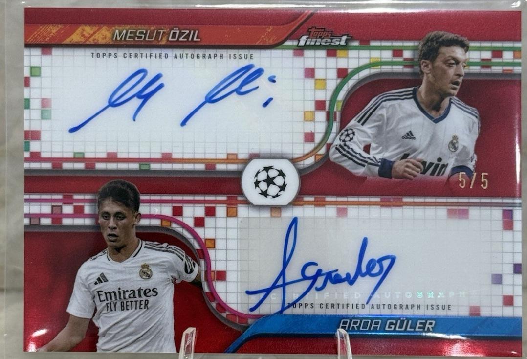 Arda Guler / Mesut Ozil - Finest UEFA Dual Autograph #FDA-OG