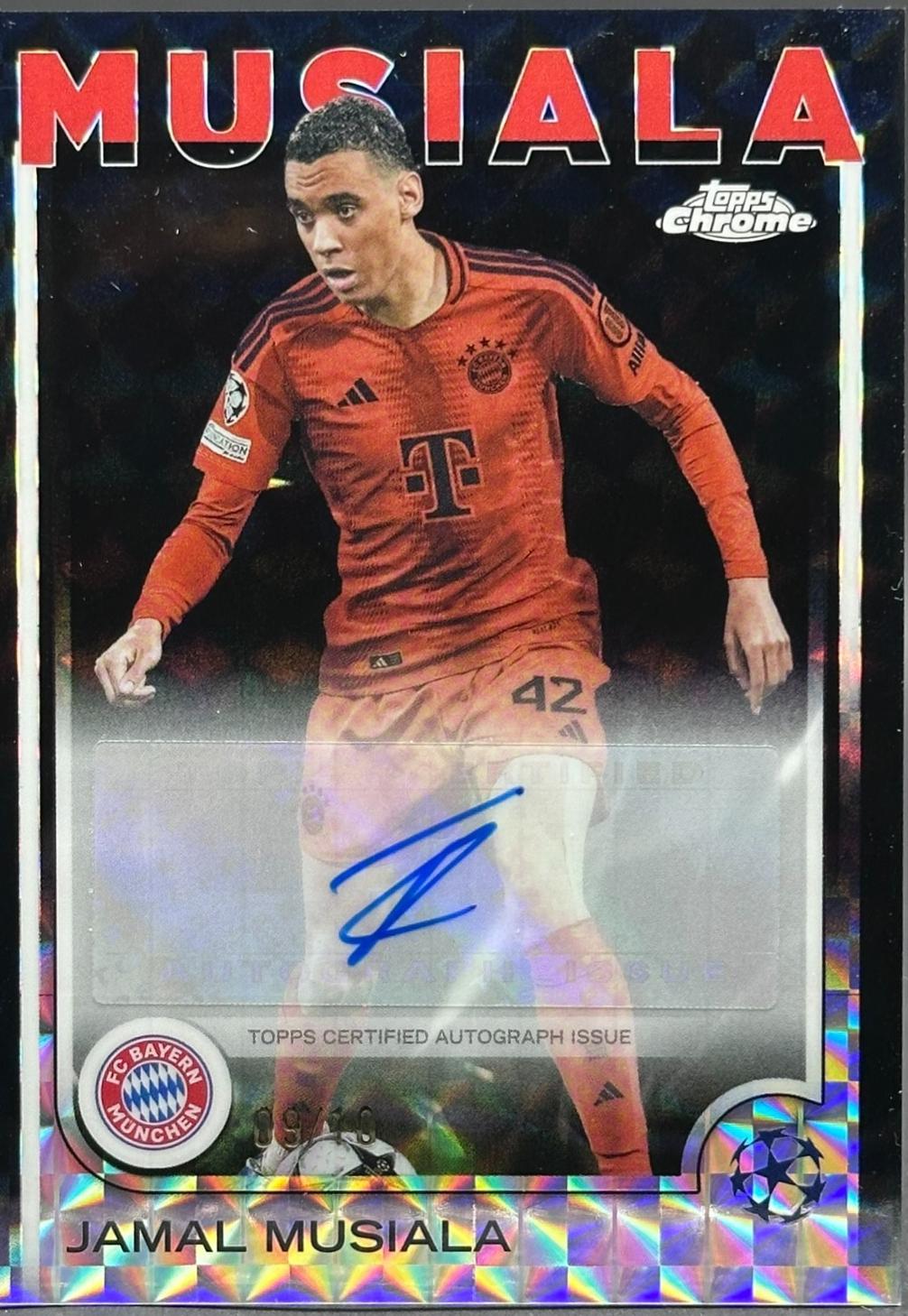 Jamal Musiala - Chrome UEFA Autograph #CA-JM