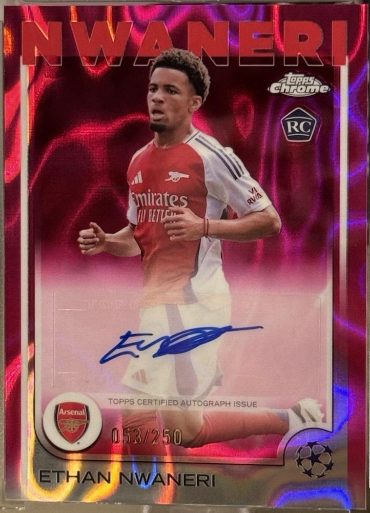 Ethan Nwaneri - Chrome UEFA Autograph #CA-EN