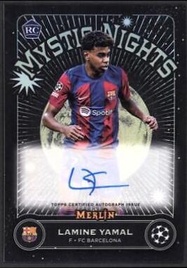 Lamine Yamal - Merlin UEFA Mystic Nights Autographs #MN-LY