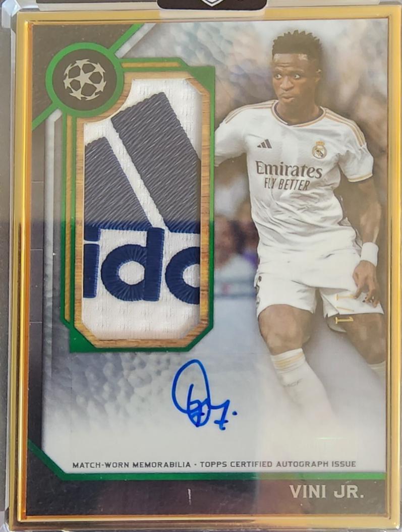 Vini Jr. - Museum UCL Framed Autograph Patch #MSAP-VJ
