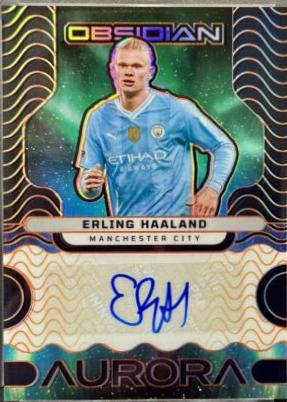 Erling Haaland - Obsidian Aurora Autograph #AA-EH