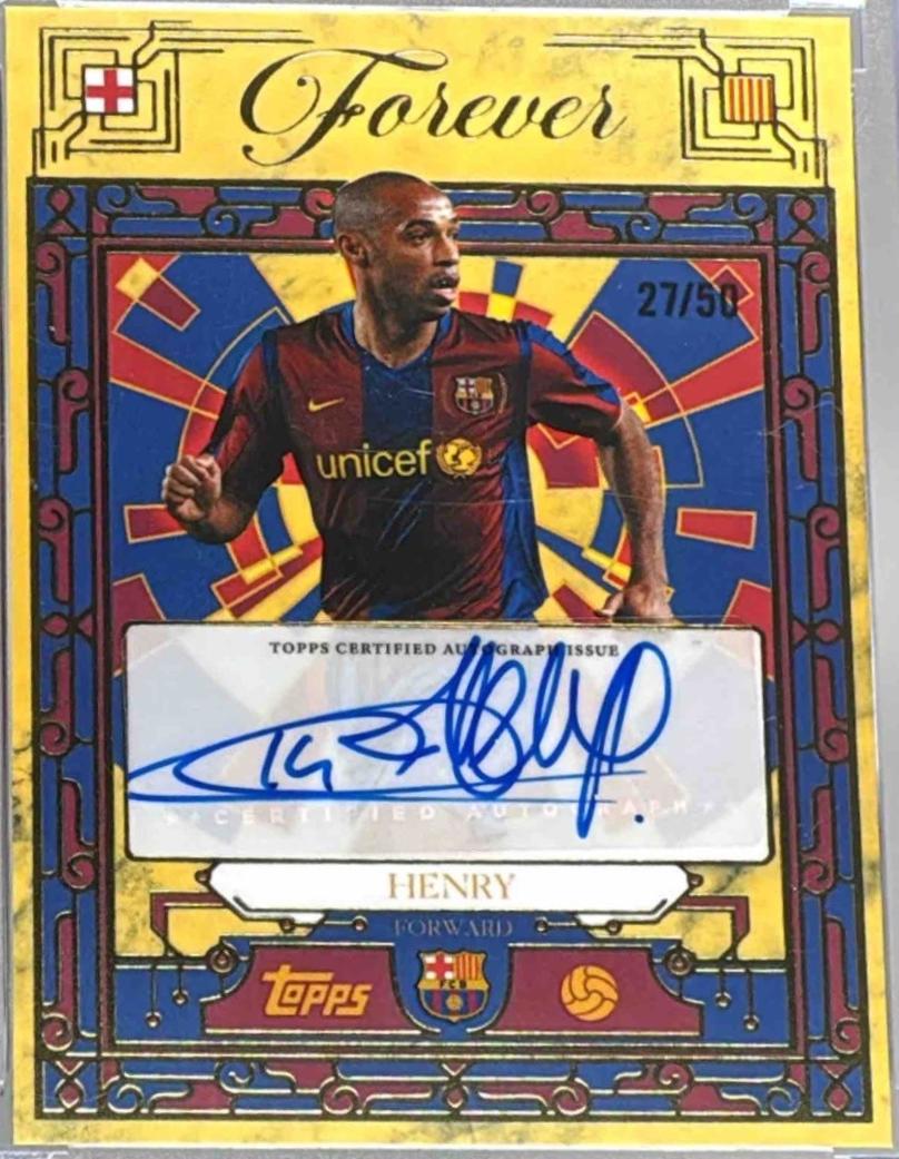 Thierry Henry - FC Barcelona Forever Blaugrana Vault Autograph #BV-TH