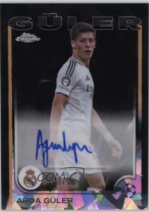 Arda Guler - Chrome UEFA Autograph #CA-GL