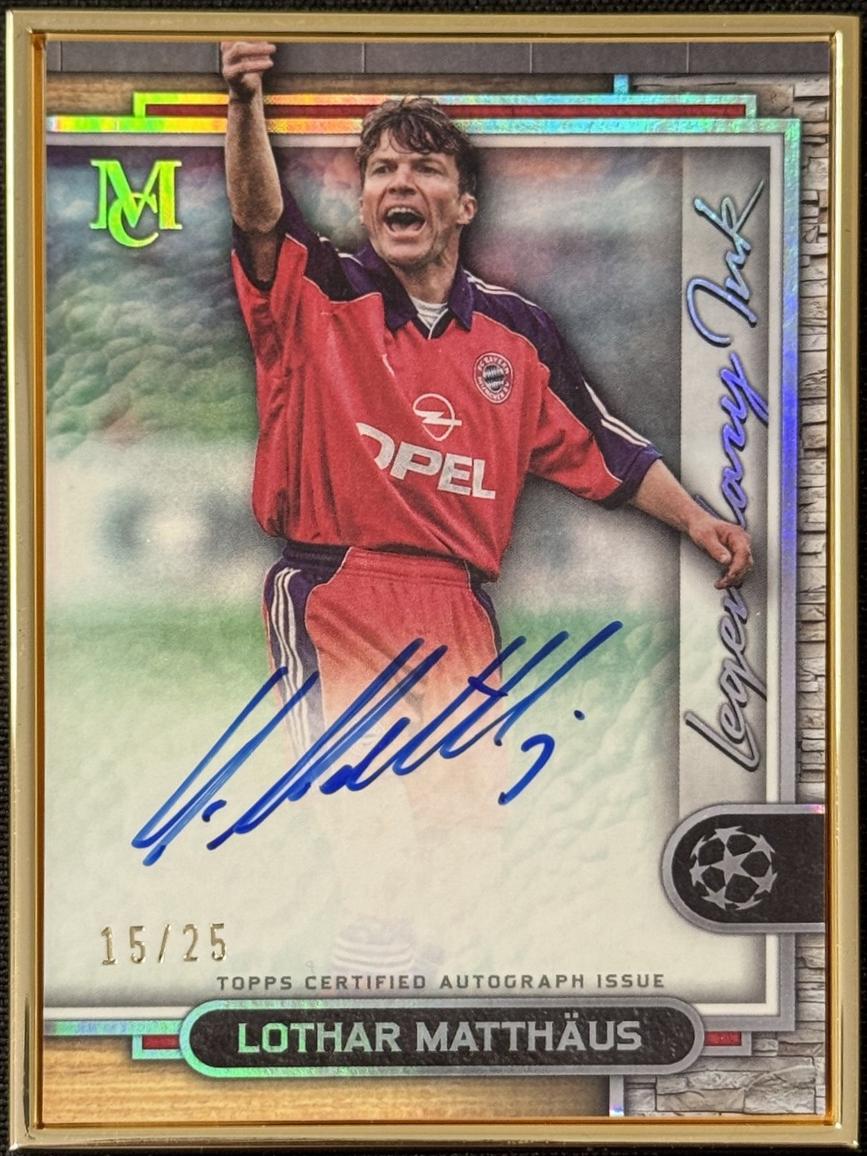 Lothar Matthaus - Museum UCL Legendary Ink Framed Autograph #LF-LO