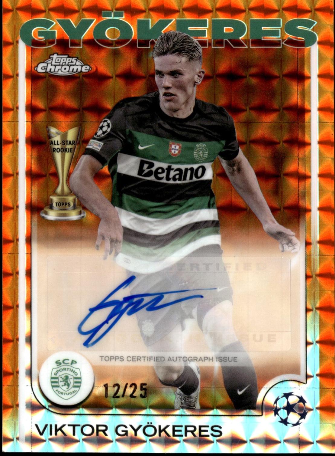 Viktor Gyokeres - Chrome UEFA Autograph #CA-VG